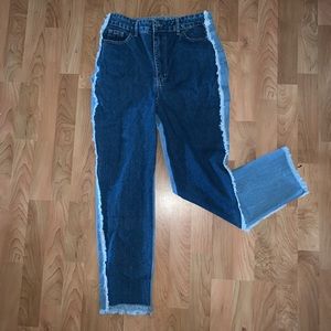 NastyGal Two-Toned Mom Jeans Sz 6